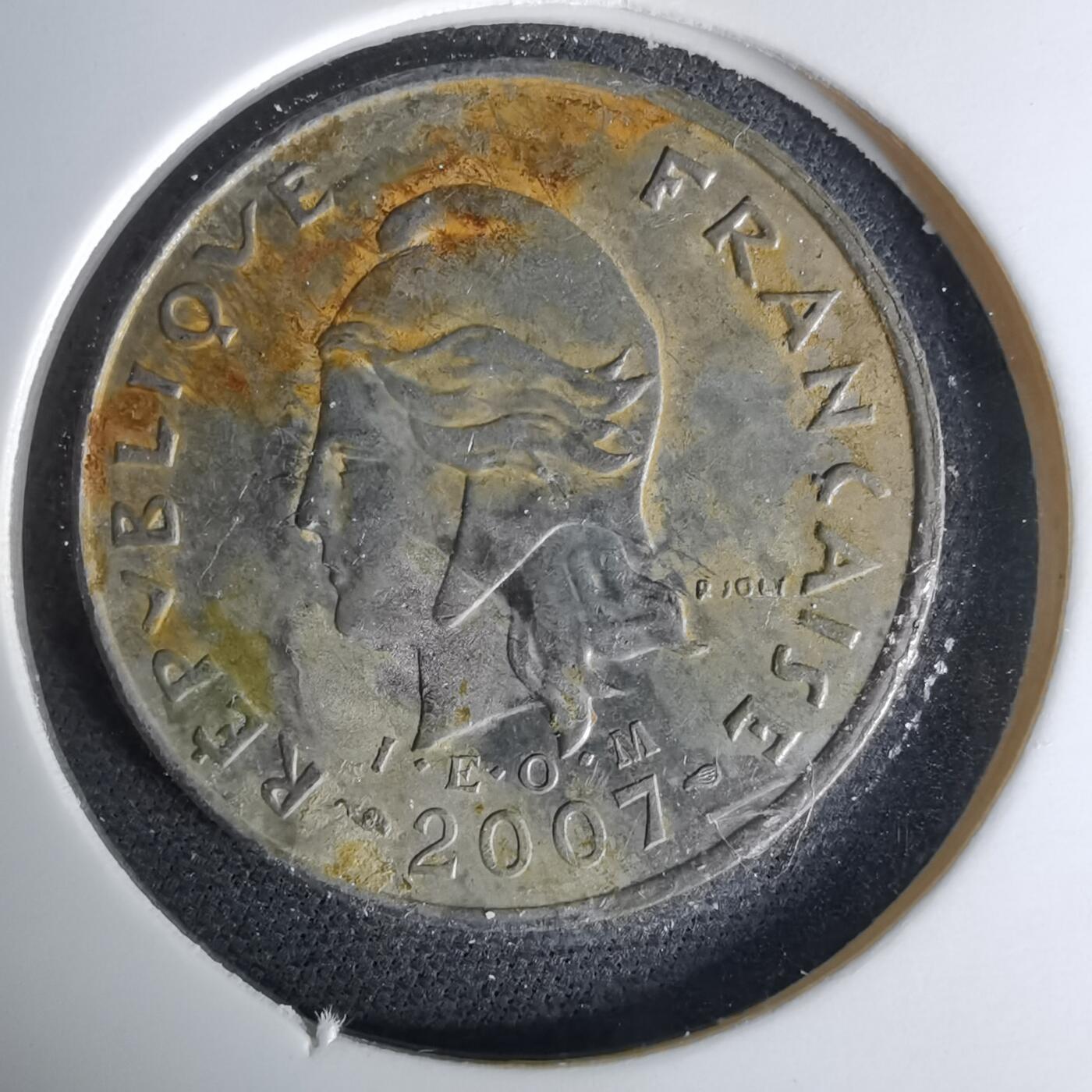 沼泽如烟--第1041场 法属新喀里多尼亚2007年10法郎