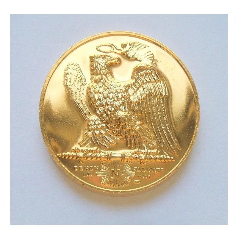 【艺术】法国艺术大章纪念1840年 拿破仑墓地+雄鹰高浮雕精制大镀金章 40MM