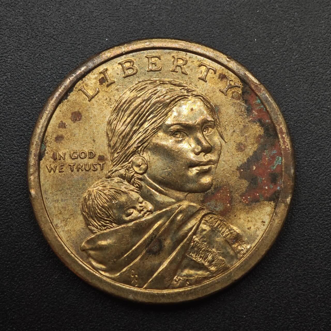 【淘币小摊】实时拍第八百八十七拍   散币场    每周一统一发货 美国萨卡加维亚美元纪念币