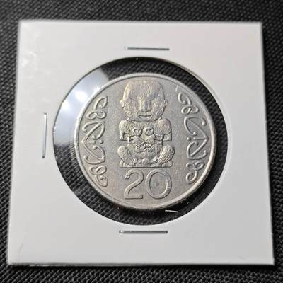 KK钱币收藏小铺  第417期 2月预留时间 周末发货 1990新西兰20分 大版