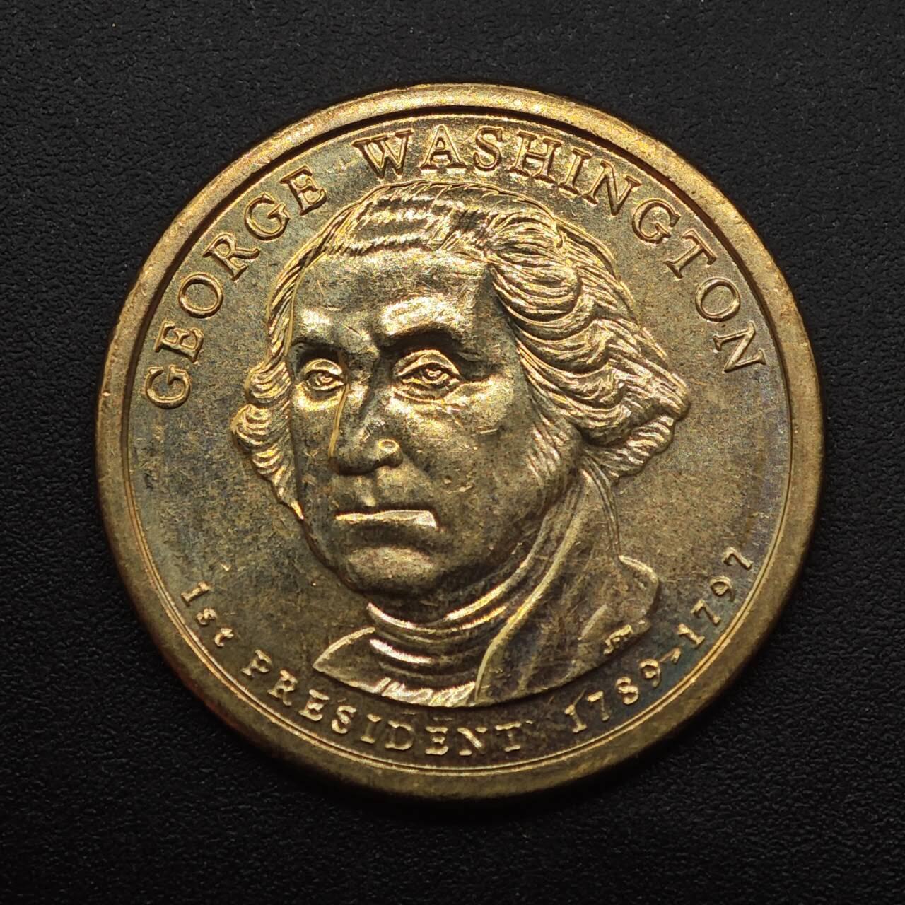 【淘币小摊】实时拍第八百八十七拍   散币场    每周一统一发货 美国第一任总统纪念币