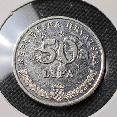 KK钱币收藏小铺  第415期 2月预留时间 周末发货 2009克罗地亚50利帕 