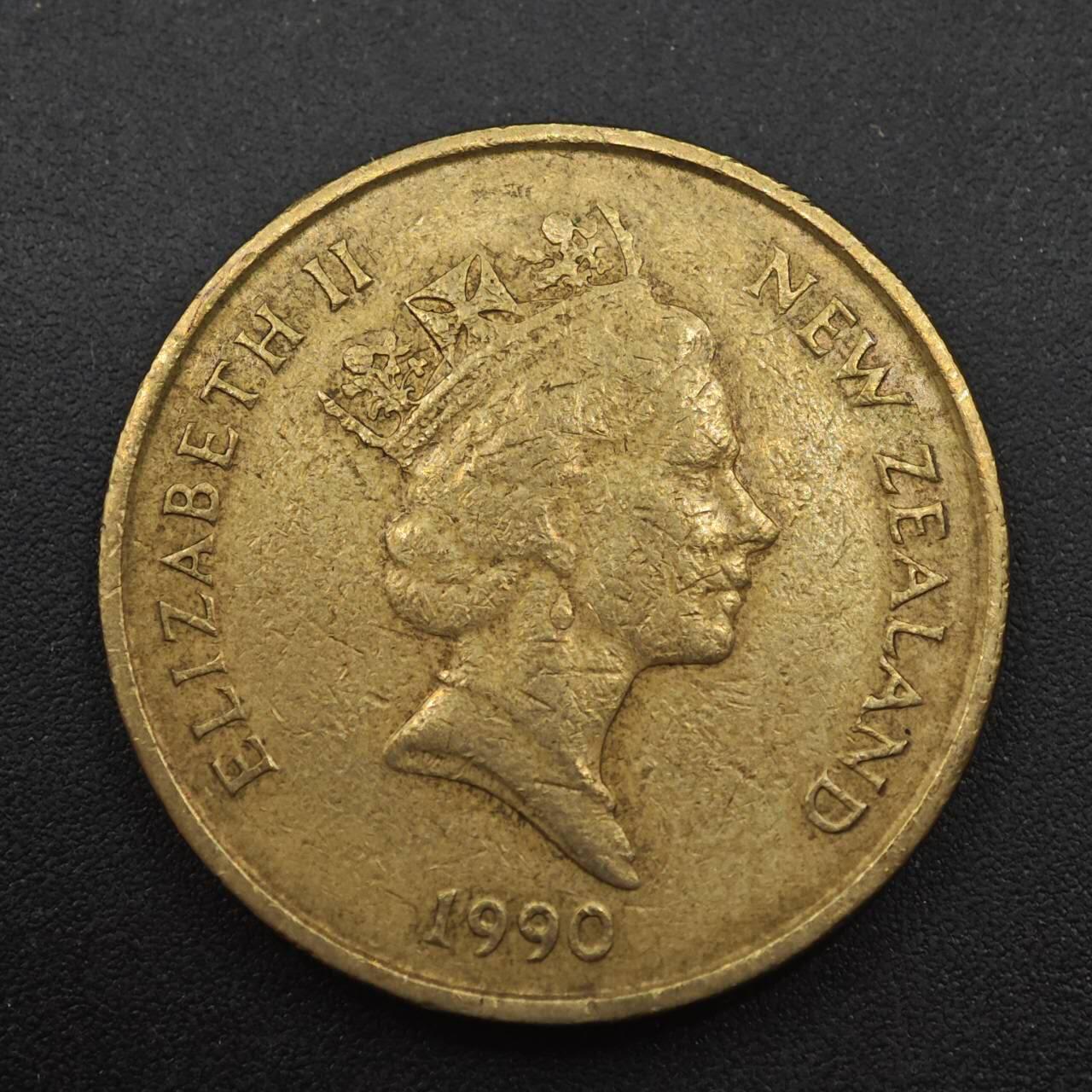 【淘币小摊】实时拍第八百八十七拍   散币场    每周一统一发货 新西兰1990年2元铜币