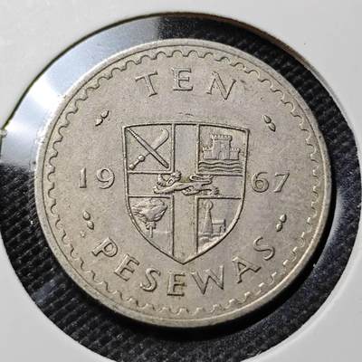 KK钱币收藏小铺  第417期 2月预留时间 周末发货 1967加纳 