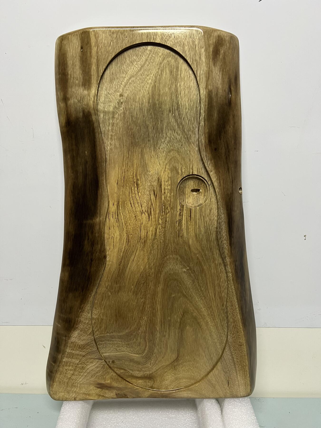 零元拍：NO5-5金丝楠茶盘 金光闪闪。尺寸约：29/22.5/3CM。