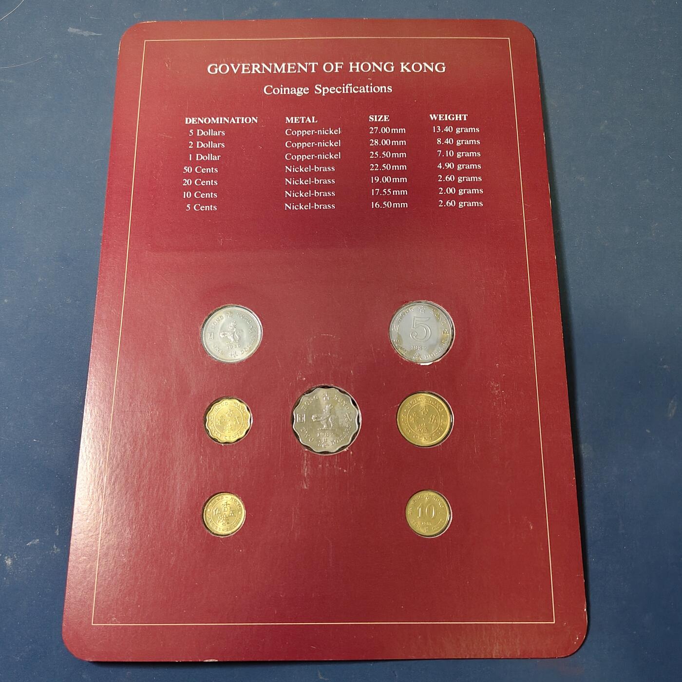 【全场包邮】纯粹捡漏拍517场 【富兰克林·世界各国硬币系列邮币卡】香港特别行政区