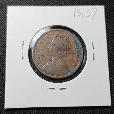 KK钱币收藏小铺  第415期 2月预留时间 周末发货 1862英属印度1/4安娜