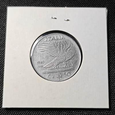 KK钱币收藏小铺  第417期 2月预留时间 周末发货 1940意大利50分 