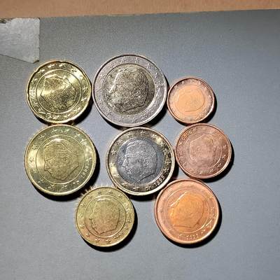 PCAI钱币  2-795  钱币小专场 - 欧元一套 原册拆出有氧化