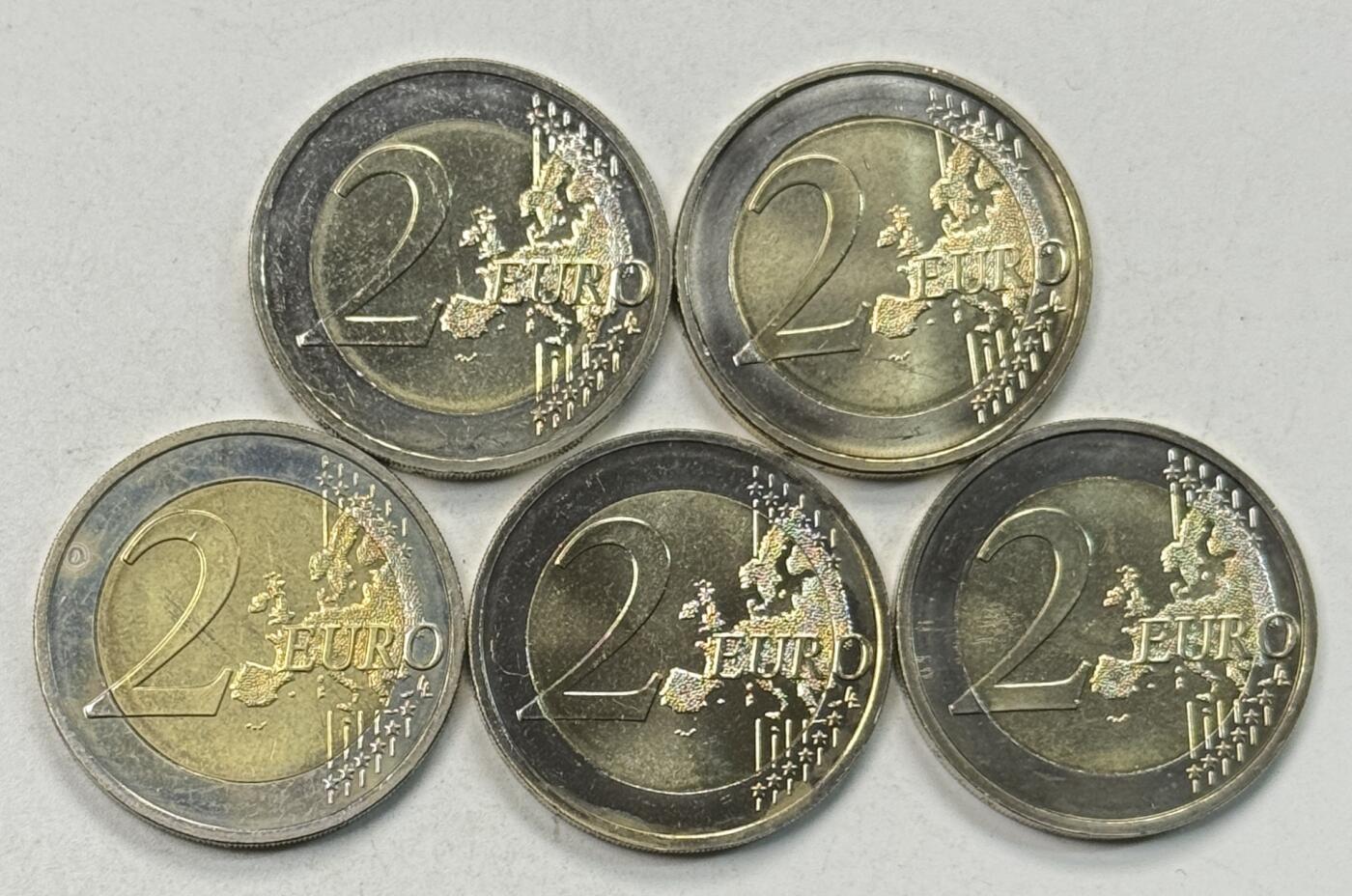 S&S Numismatic世界钱币-拍卖 第125期  德国2023年 汉堡-易北爱乐音乐厅 2欧元双色纪念币 A-J厂标5枚全套