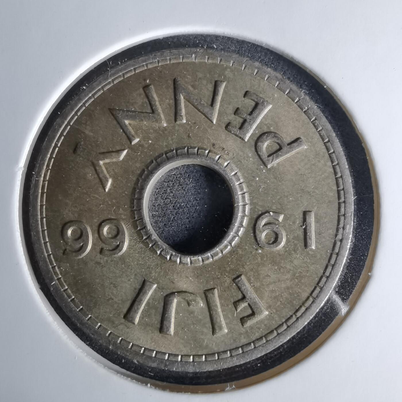 沼泽如烟--第1041场 斐济1966年1便士