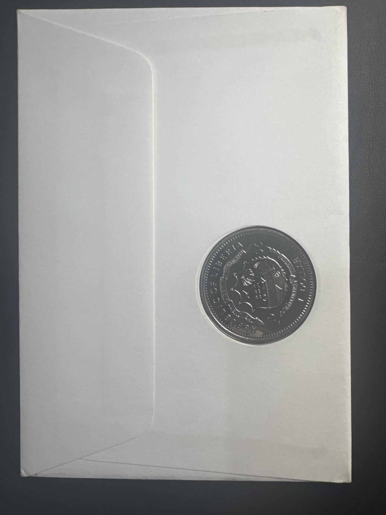 ❤️【币观天下】❤️ 第347期钱币拍卖场- 2026.4.3周五晚上6点半场 长期征集拍品  利比里亚毛泽东纪念币（封）一套2枚铜镍纪念币