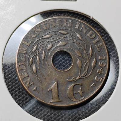 KK钱币收藏小铺  第417期 2月预留时间 周末发货 1946荷属东印度1分