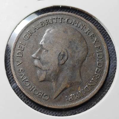 KK钱币收藏小铺  第415期 2月预留时间 周末发货 1919英国1便士 