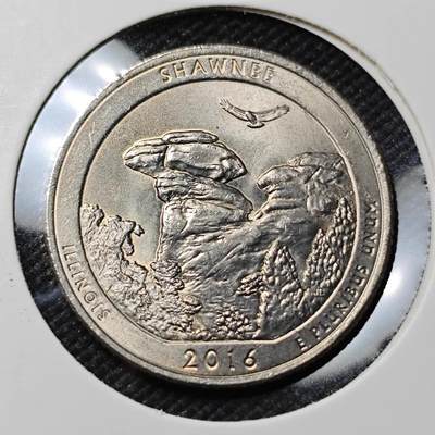 KK钱币收藏小铺  第415期 2月预留时间 周末发货 2016美国25分 纪念币