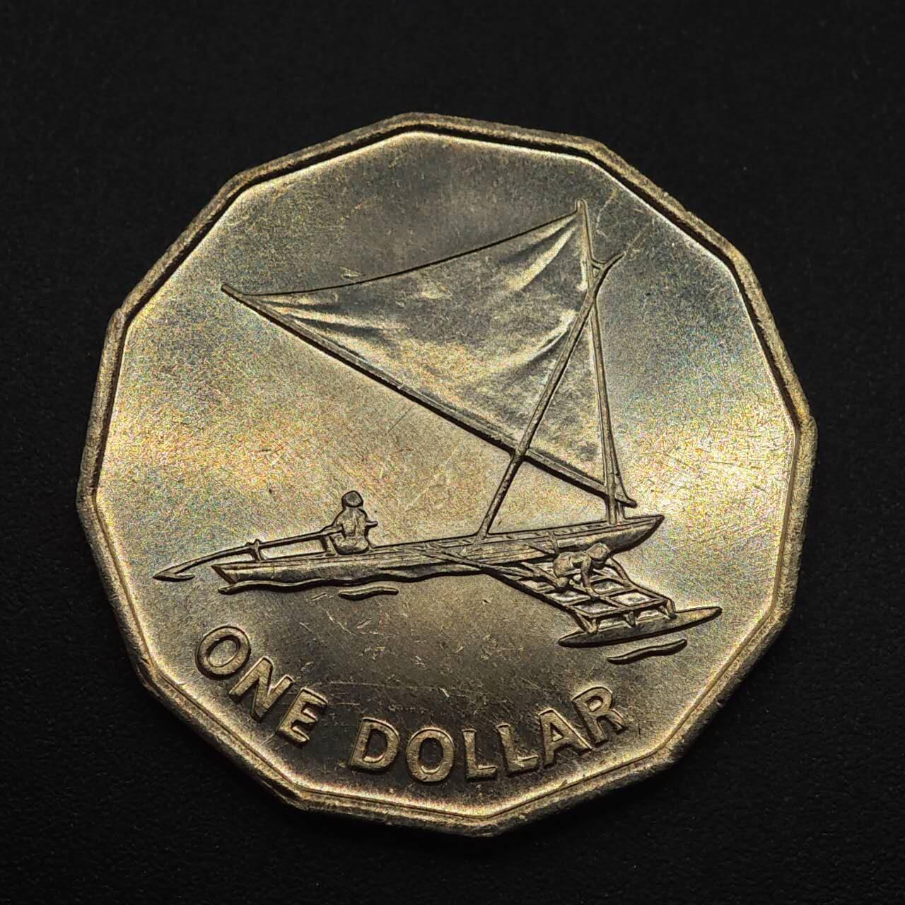 【淘币小摊】实时拍第八百八十七拍   散币场    每周一统一发货 基里巴斯1979年1元捕鱼舟