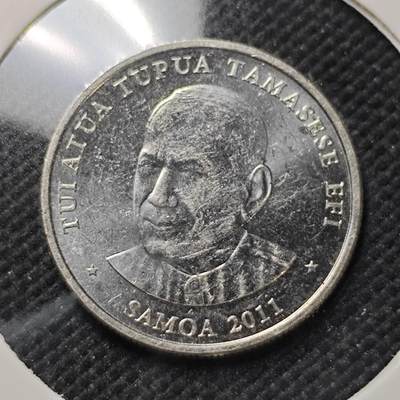 KK钱币收藏小铺  第415期 2月预留时间 周末发货 2011萨摩亚10分
