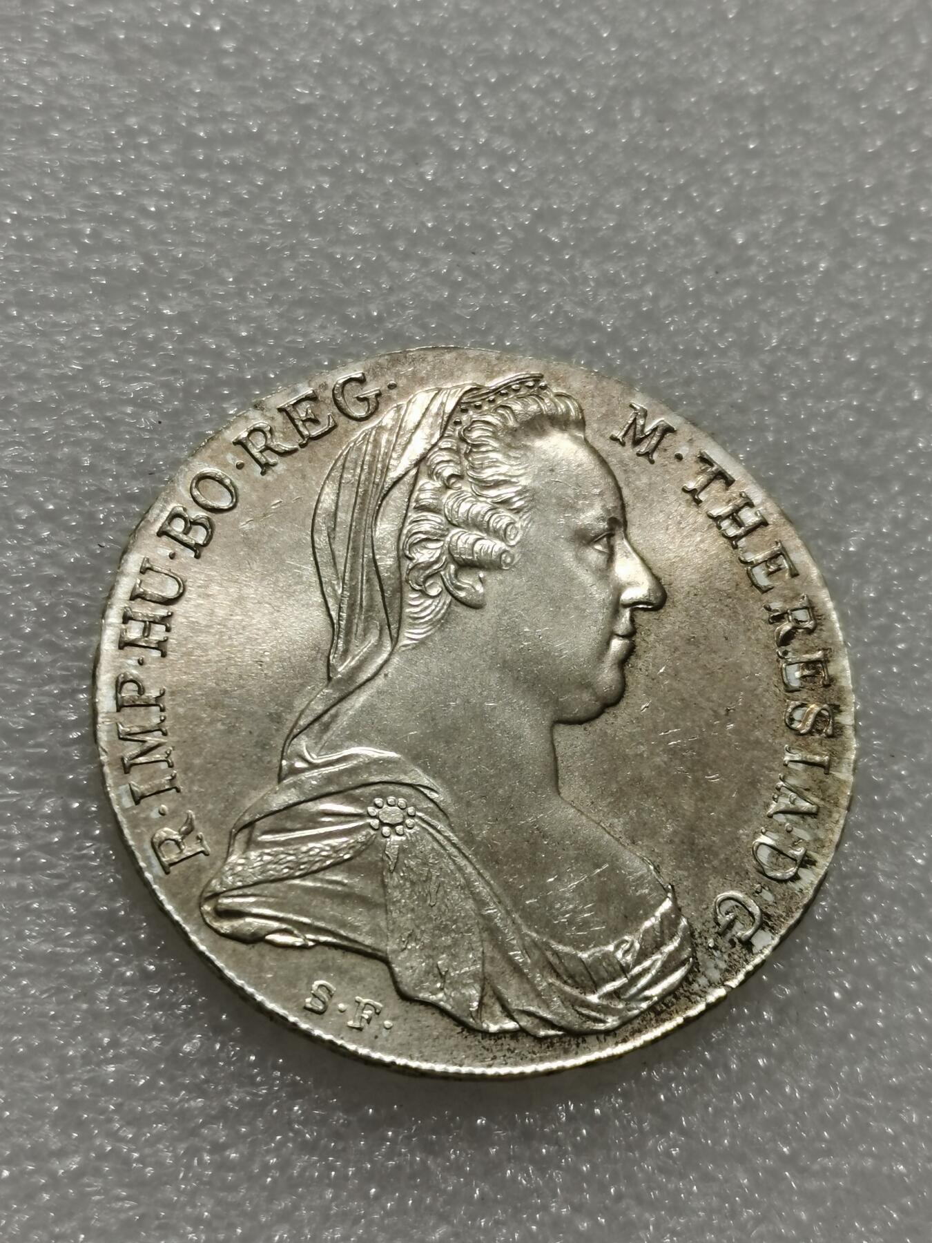 天下钱庄专场欢迎参拍 奥匈帝国大奶妈银币，官方后铸