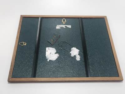 南水社第5次拍卖   莱比锡级轻巡洋舰「纽伦堡号」（KMS Nürnberg）全舰官兵原品照片（下方）德国海军Z级驱逐舰（上方）原品照片战后装裱