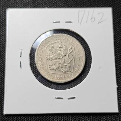 KK钱币收藏小铺  第417期 2月预留时间 周末发货  1965捷克斯洛伐克3克朗