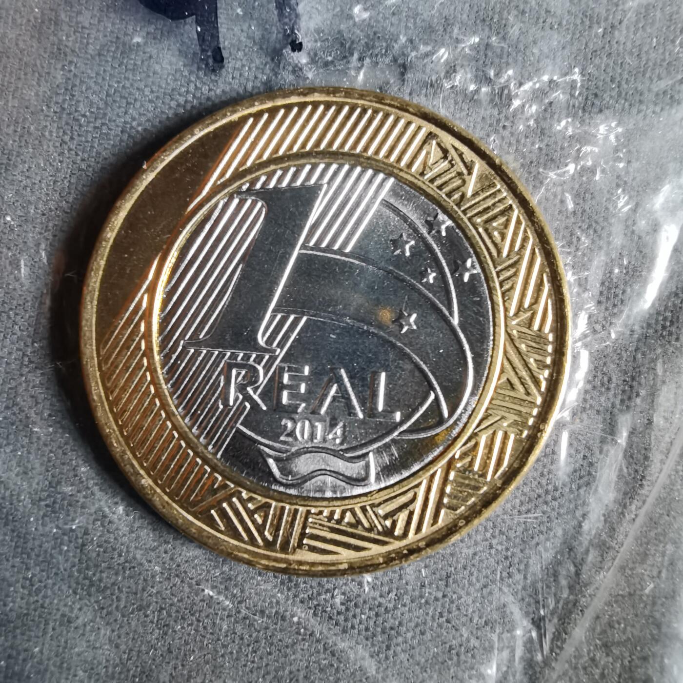 沼泽如烟--第1041场 巴西2014年1瑞尔纪念币