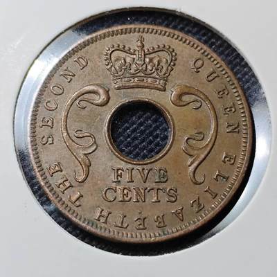 KK钱币收藏小铺  第417期 2月预留时间 周末发货 1961英属东非5分 