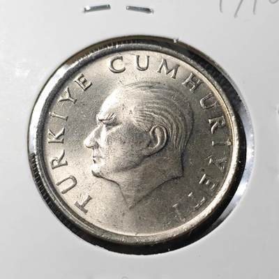 KK钱币收藏小铺  第417期 2月预留时间 周末发货 1986土耳其50里拉