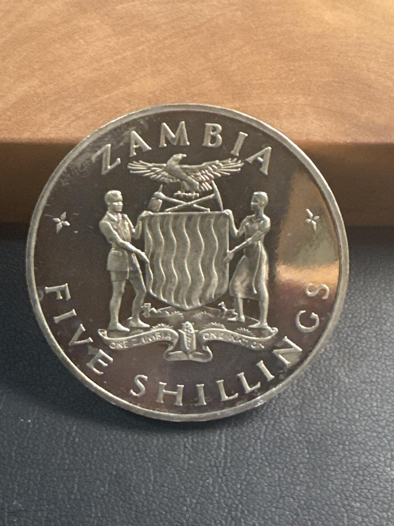 ❤️【币观天下】❤️ 第347期钱币拍卖场- 2026.4.3周五晚上6点半场 长期征集拍品  赞比亚纪5先令铜镍精制纪念币