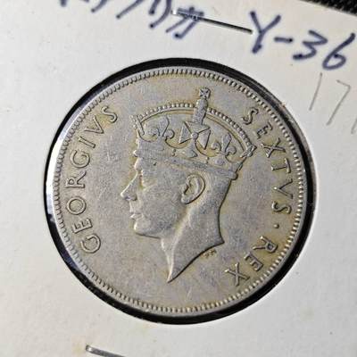 KK钱币收藏小铺  第417期 2月预留时间 周末发货 1948英属东非1先令 