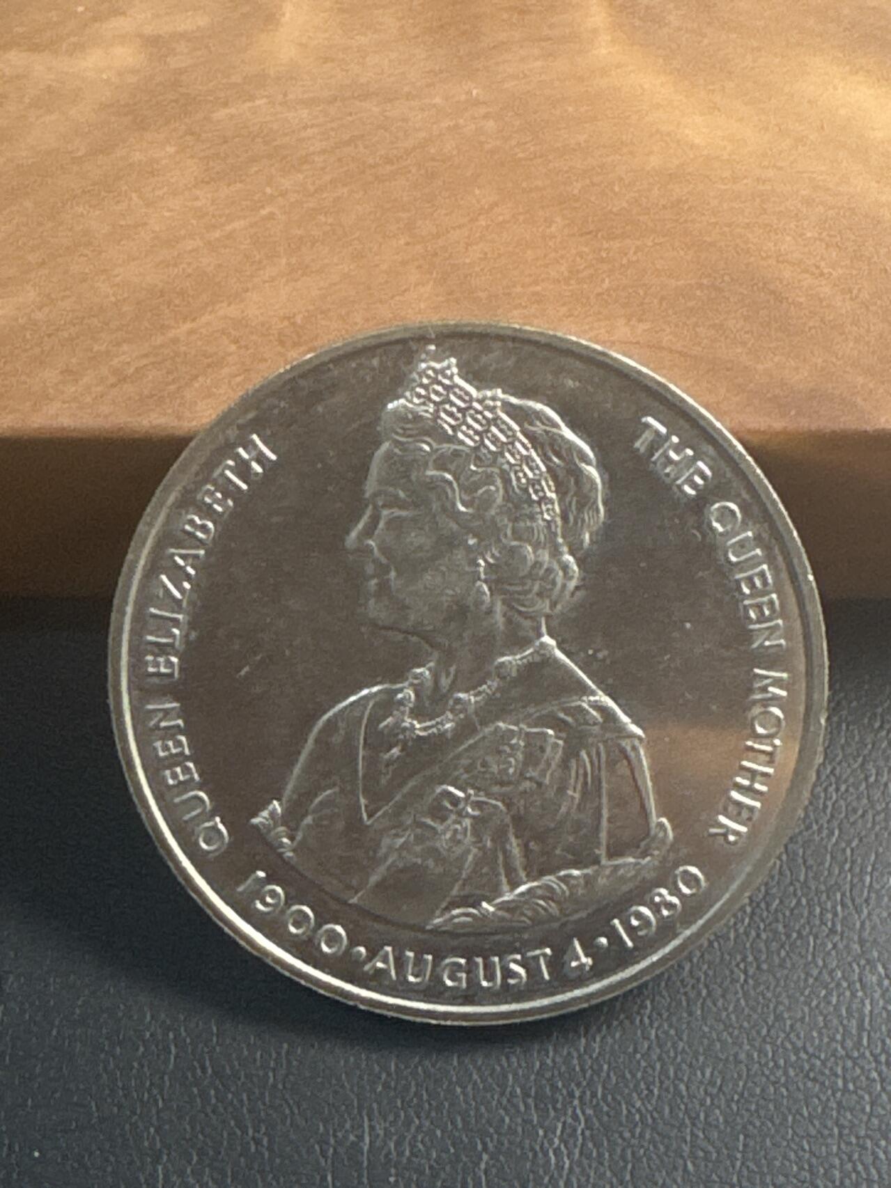 ❤️【币观天下】❤️ 第347期钱币拍卖场- 2026.4.3周五晚上6点半场 长期征集拍品  福克兰群岛女王母亲50便士1980年铜镍纪念币