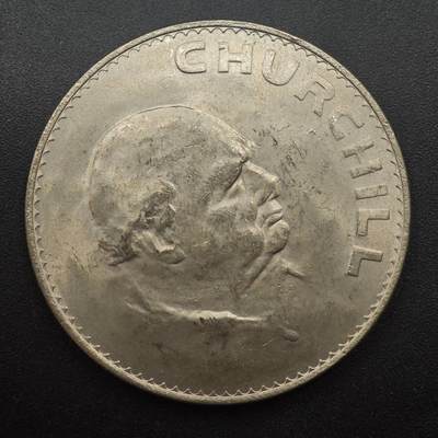 【淘币小摊】实时拍第八百八十七拍   散币场    每周一统一发货 - 英国1965年丘吉尔克朗纪念币