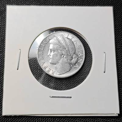 KK钱币收藏小铺  第417期 2月预留时间 周末发货 1948意大利1里拉 带光