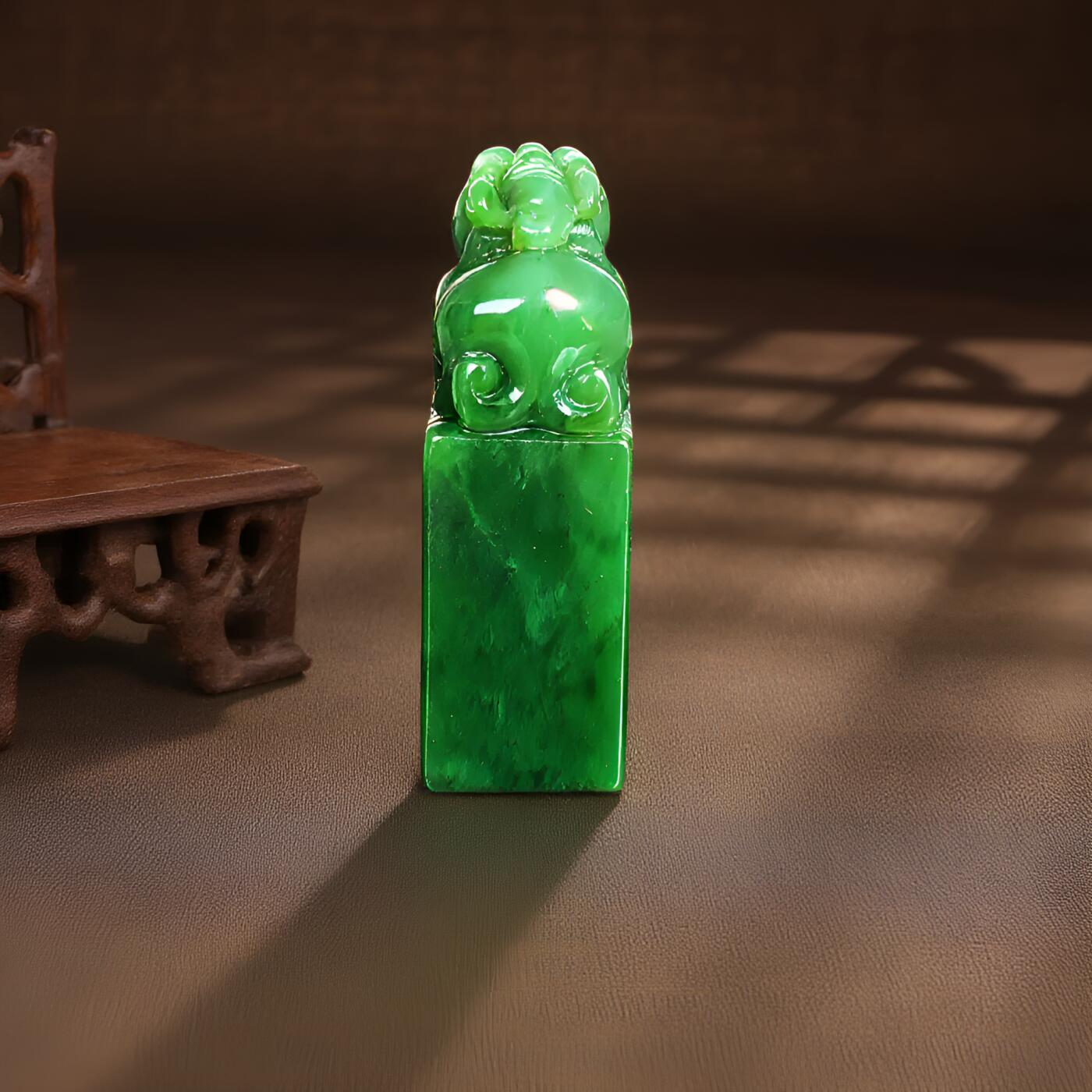 碧月说宝 君子怀瑾·当代和田玉清风专场（七） 碧玉貔貅章