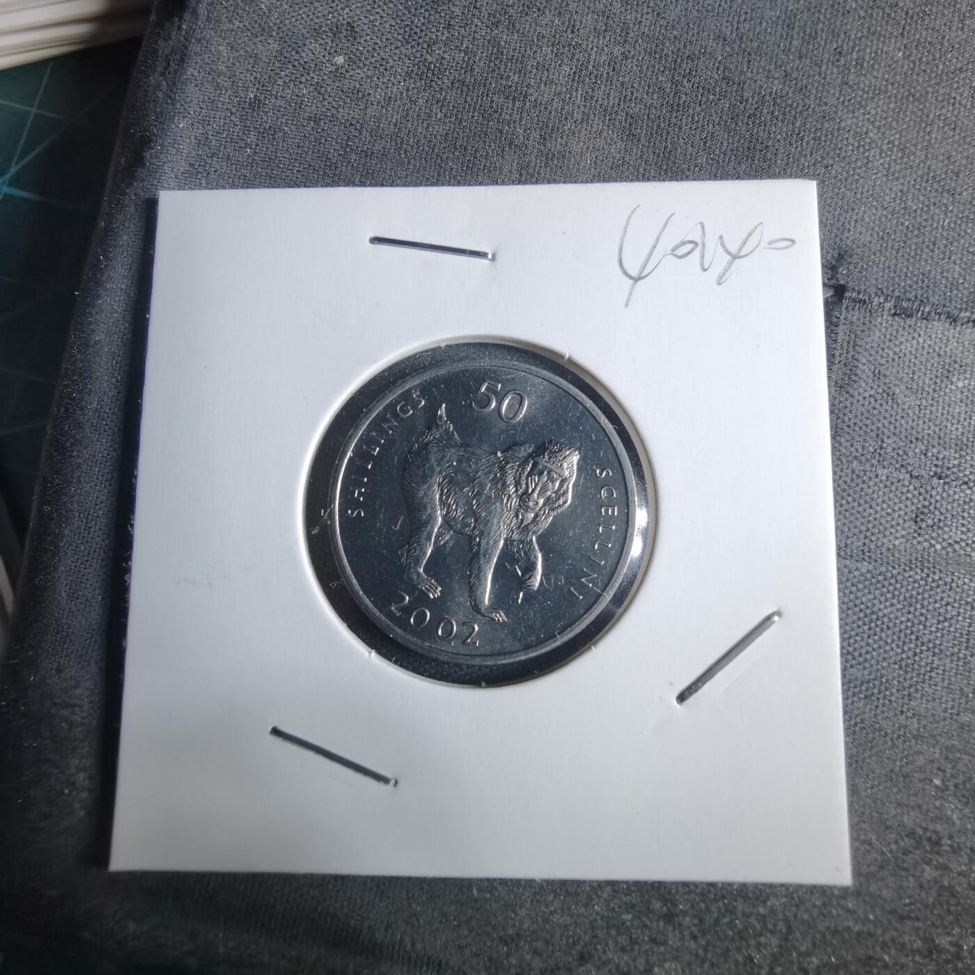 沼泽如烟--第1040场 索马里2002年50先令