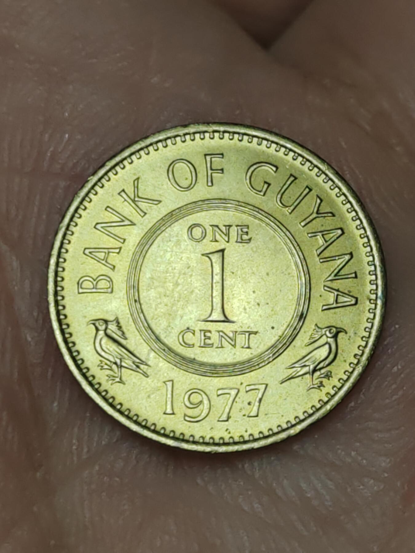 2026年第三十九场(总第二百零八场）外国好品散币场(免佣金) 好品–圭亚那🇬🇾1977年1分(独立后第一套)