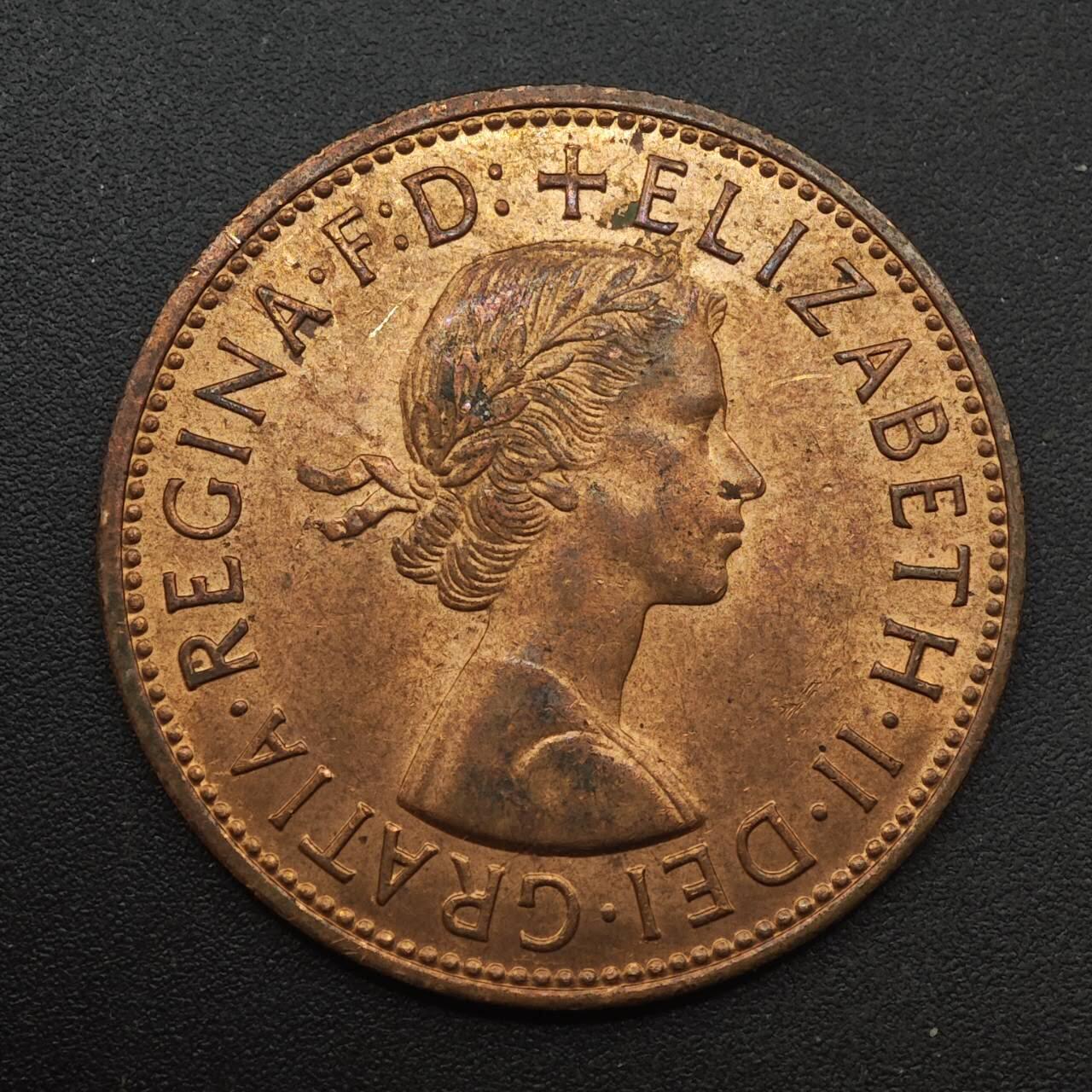 【淘币小摊】实时拍第八百八十七拍   散币场    每周一统一发货 英国1967年一便士铜币