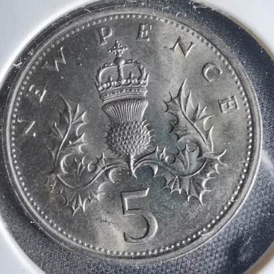 沼泽如烟--第1041场 - 英国1980年5便士