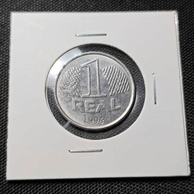 KK钱币收藏小铺  第417期 2月预留时间 周末发货 1994巴西1瑞尔