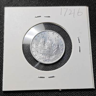 KK钱币收藏小铺  第417期 2月预留时间 周末发货 1976圣马力诺5里拉 