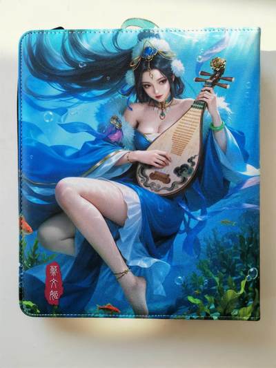 阳大大卡牌拍卖第107期（持续收拍品，周五晚上九点截拍，进群福利早知道） - 【九宫卡册】鸡腿三国杀 步练师+蔡文姬 双面收藏卡册 内饰艺术