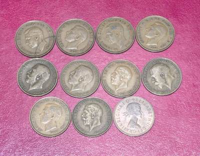 北京马甸外国币专卖第149期，外国币专场，陆续上拍，欢迎关注 - 英国早期大个1便士11枚