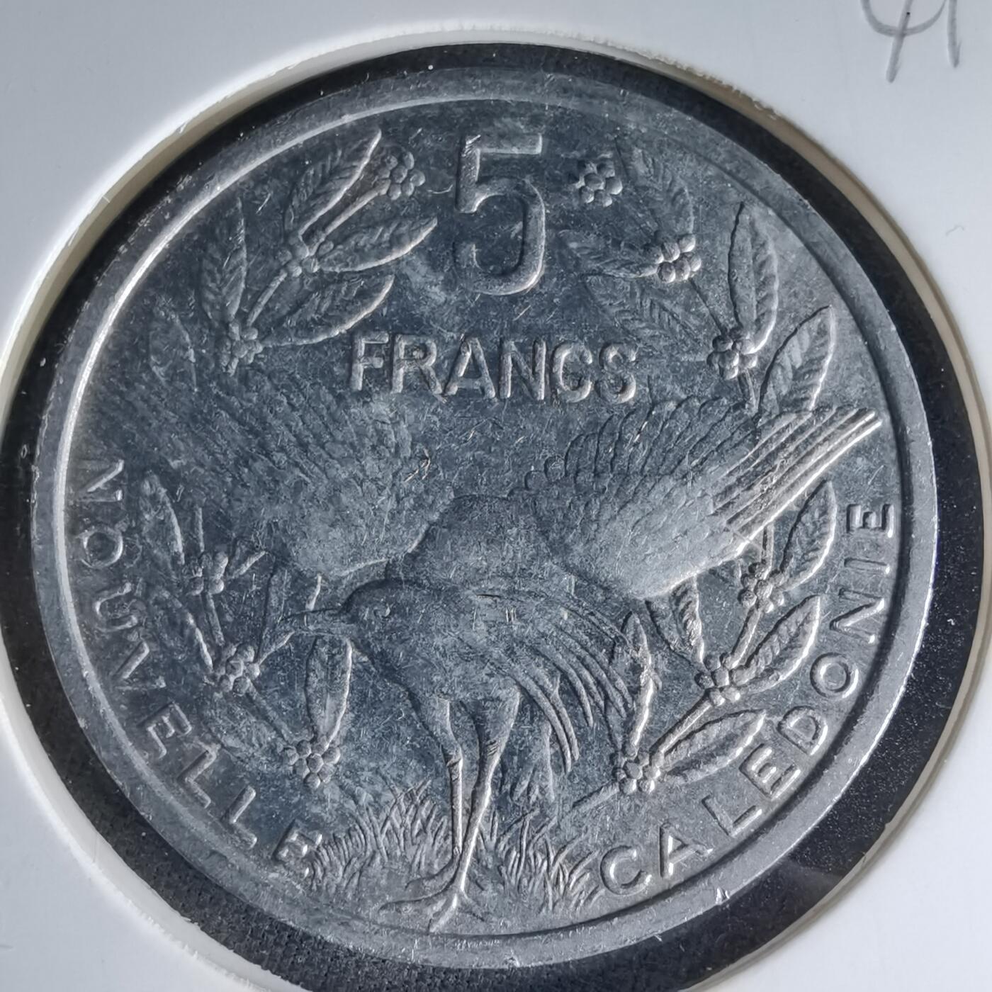 沼泽如烟--第1041场 法属新喀里多尼亚1989年5法郎