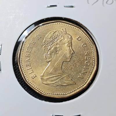 KK钱币收藏小铺  第415期 2月预留时间 周末发货 1988加拿大1元 