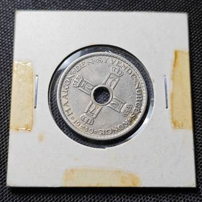 KK钱币收藏小铺  第417期 2月预留时间 周末发货 1950挪威1克朗