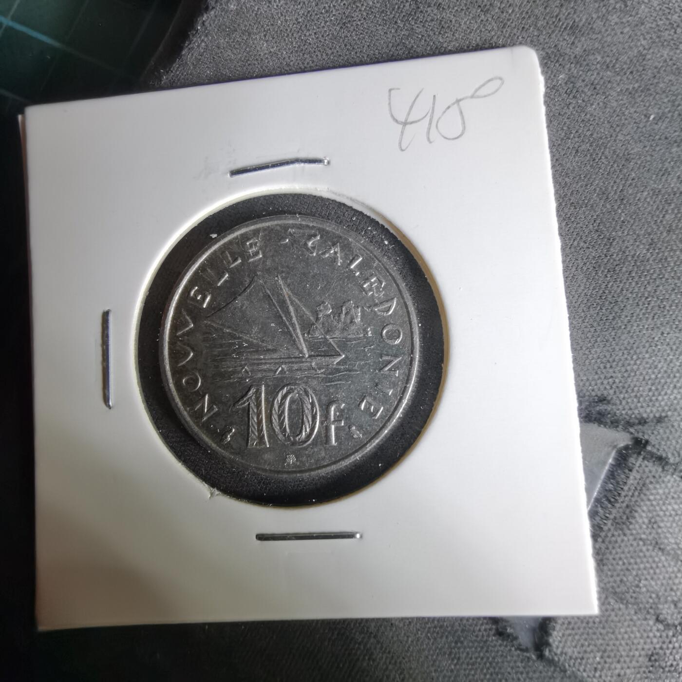 沼泽如烟--第1041场 法属新喀里多尼亚1972年10法郎