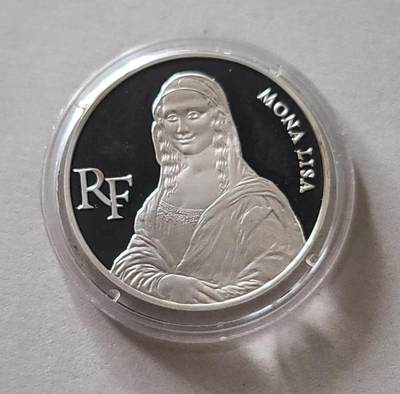 ❤️【币观天下】❤️ 第347期钱币拍卖场- 2026.4.3周五晚上6点半场 长期征集拍品  - 法国1993年蒙娜丽莎银币900银22.2克