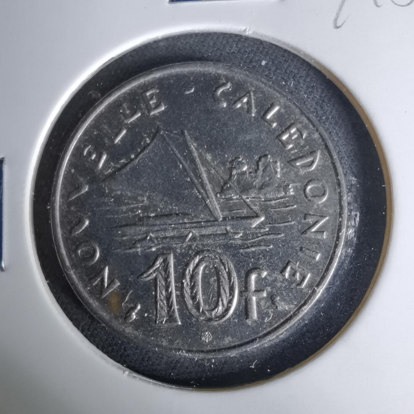 沼泽如烟--第1041场 法属新喀里多尼亚1973年10法郎