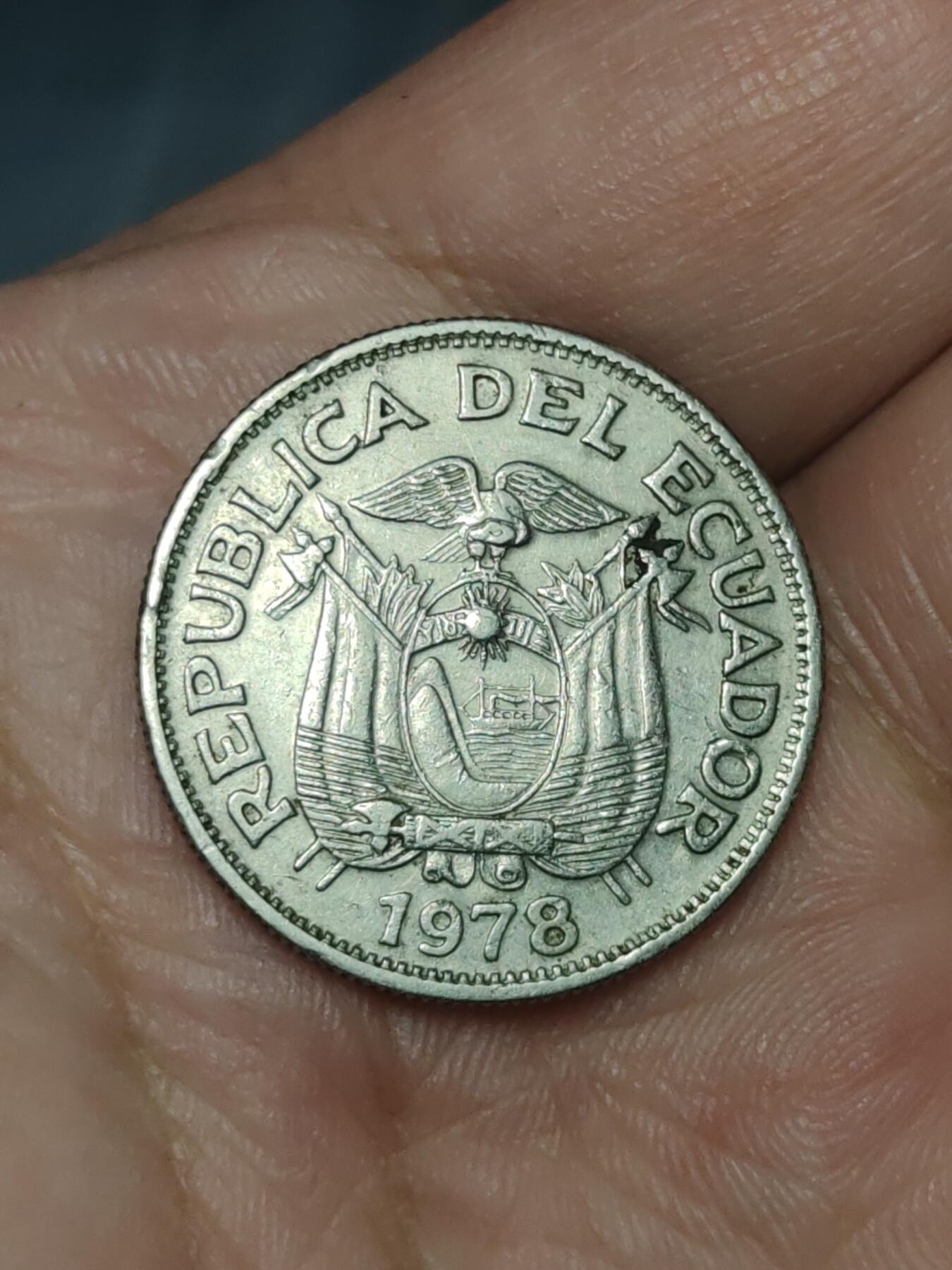 2026年第三十九场(总第二百零八场）外国好品散币场(免佣金) 厄瓜多尔🇪🇨1978年1苏克雷(1959–1982年第二版，大字版)