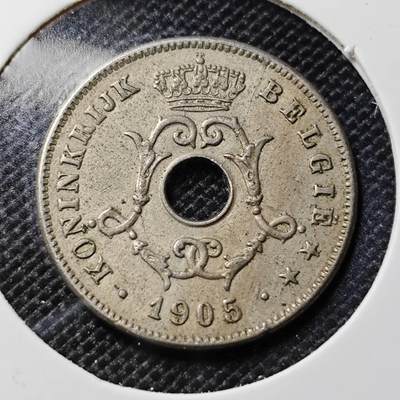KK钱币收藏小铺  第417期 2月预留时间 周末发货 1905比利时10分