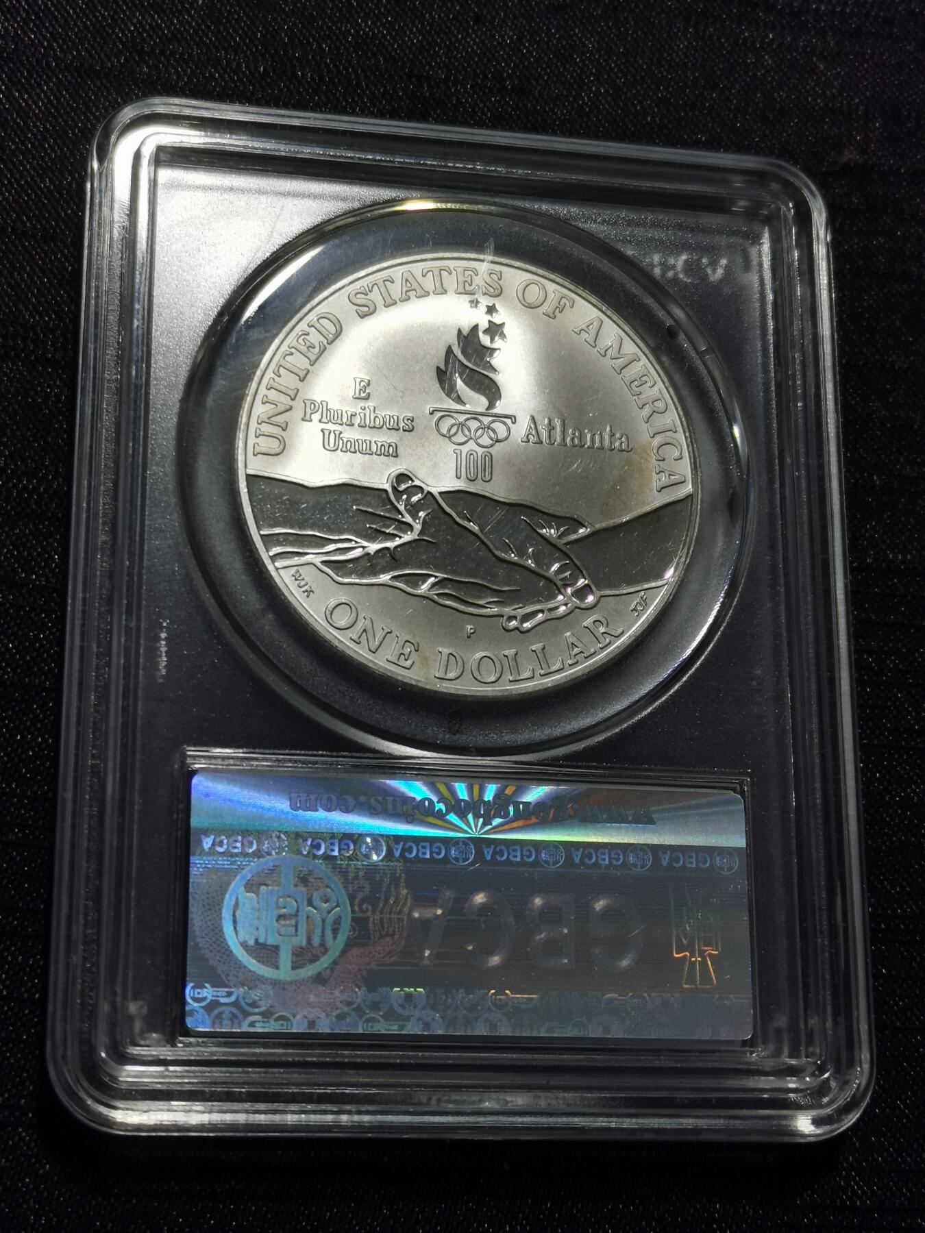 天下钱庄专场欢迎参拍 美国奥运会一美元银币